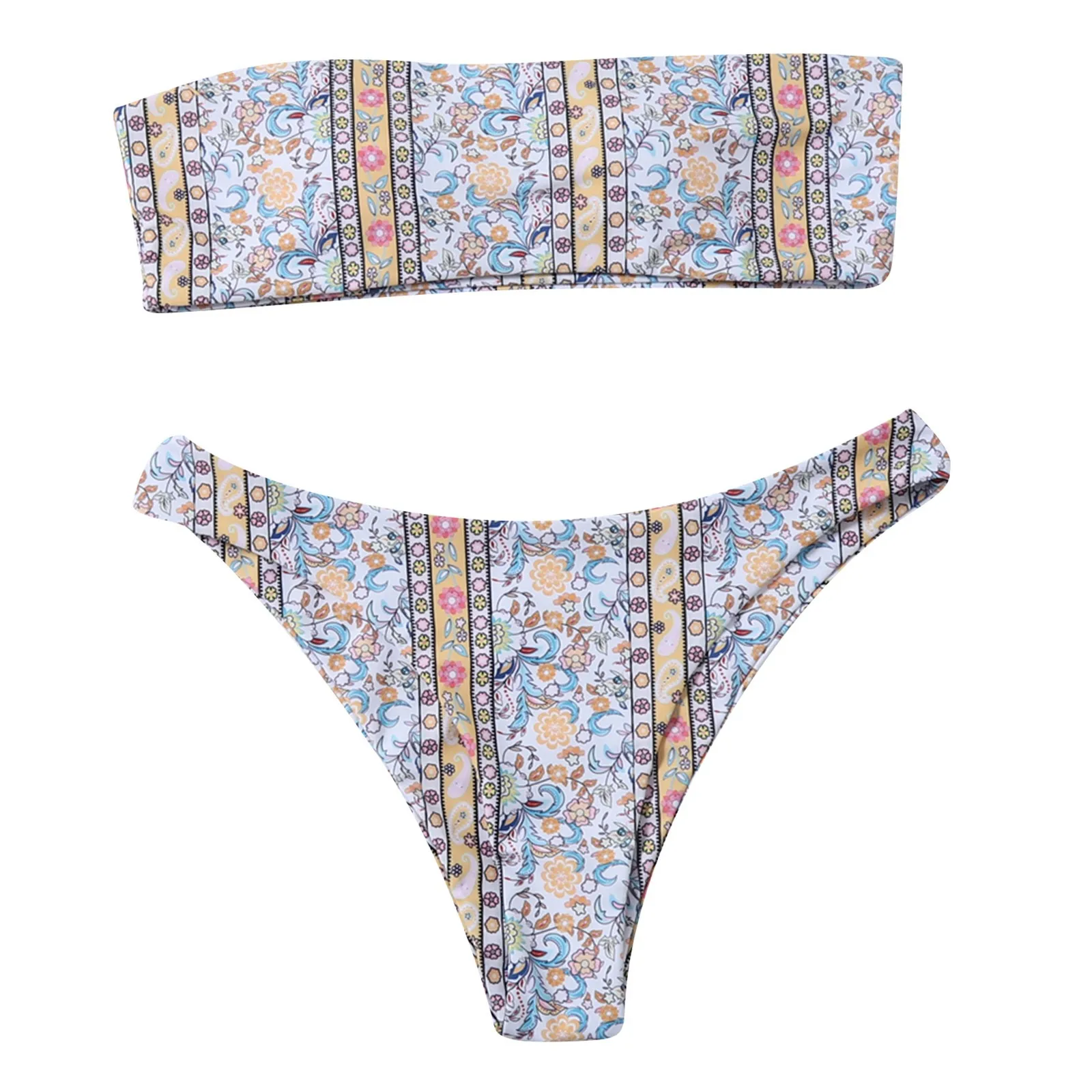 

Swimwear Brazilian Set Women Bikini Push-Up Swimsuit Beachwear Flat-chested Swimwears Tankinis Set Swimwears brazilian panties