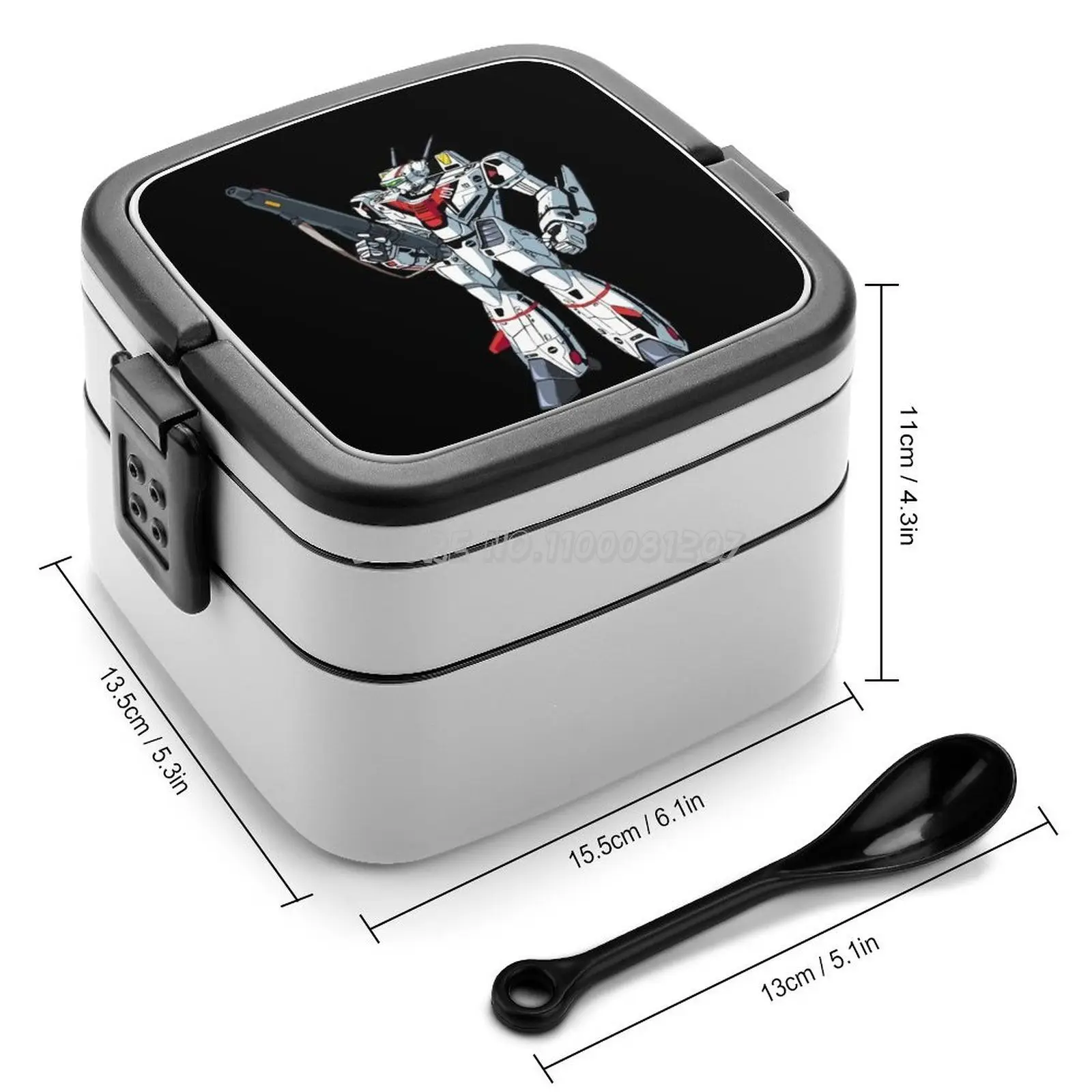 Макросс VF1 двухслойная бенто-коробка портативный ланч для детей школы аниме рукав Роботех самолет самолет Mech Robot ON.