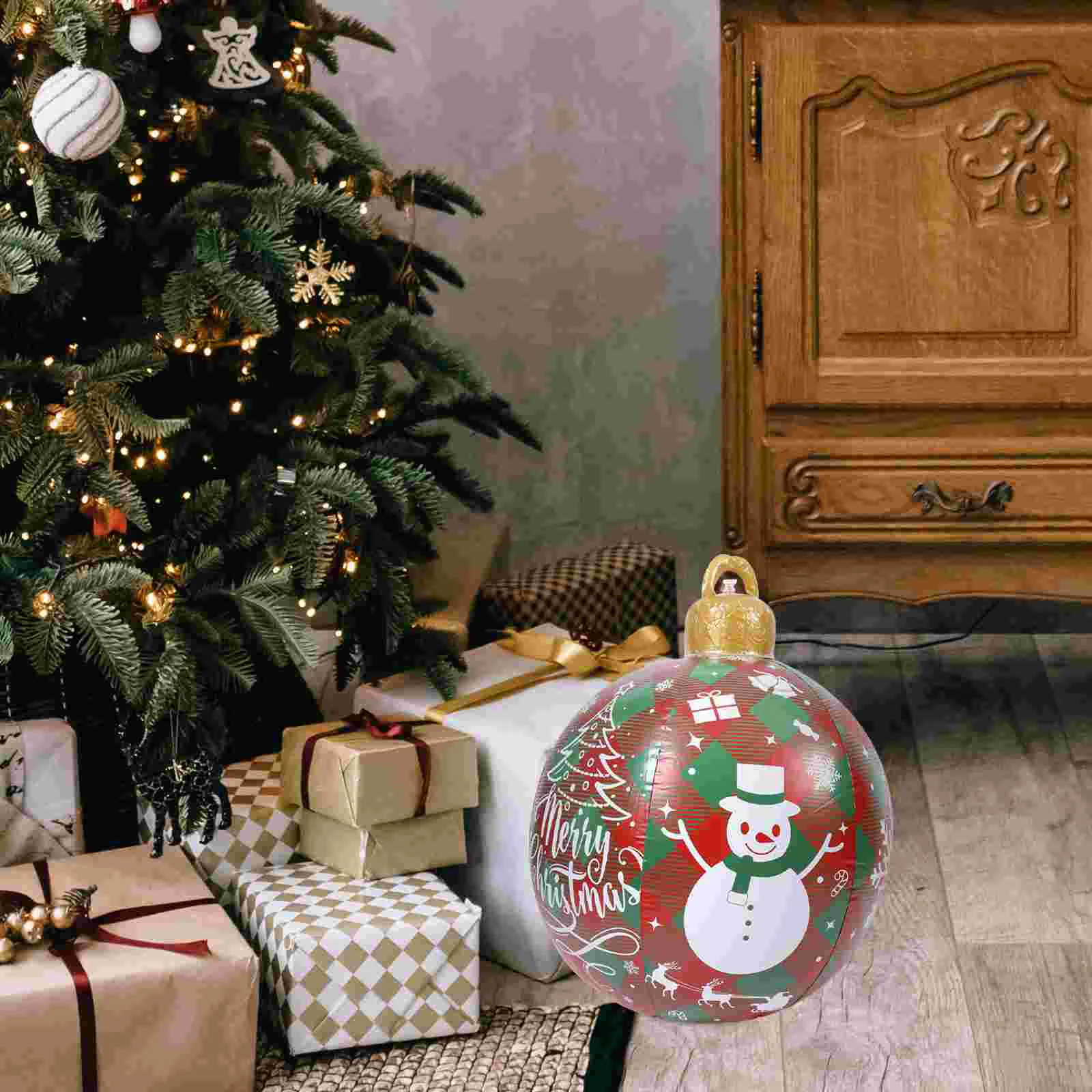 

PVC Inflatable Christmas Ball Extra Large Inflatable Decorated Christmas Ball