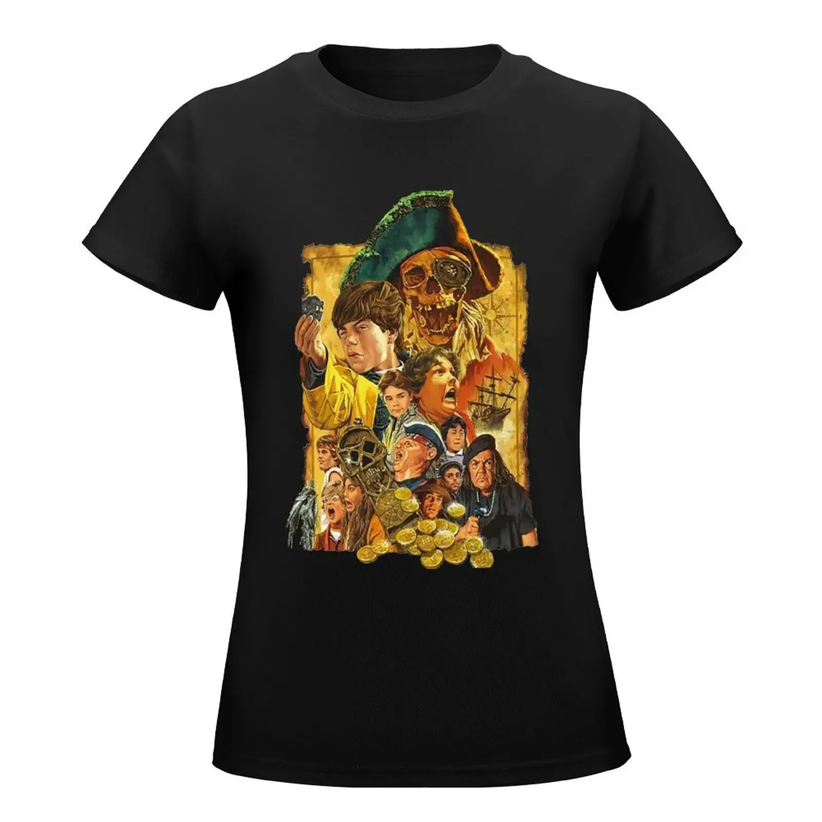 РЕДКИЙ!! Футболка с плакатом The Goonies женская одежда в стиле аниме летняя футболка
