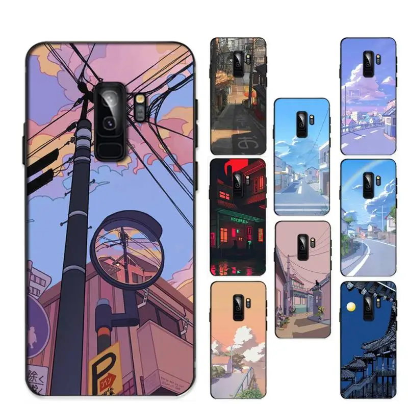 

Japanese Anime Hand Painted House scenery Phone Case For Samsung Galaxy S 20lite S21 S21ULTRA s20 s20plus S21plus 20UlTRA