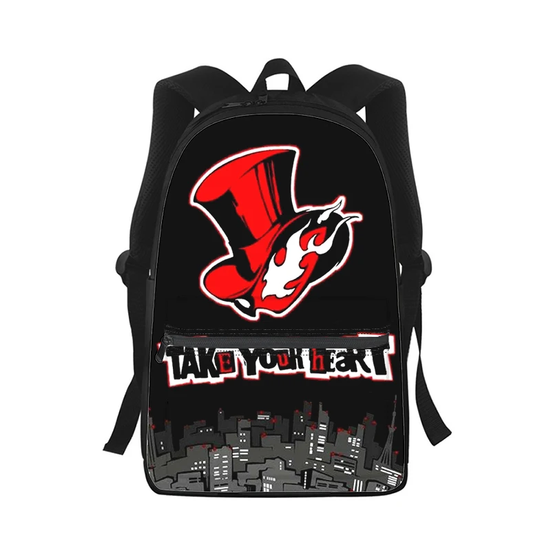 Persona 5 Take Your Heart P5 Men Women Backpack 3D Print Fashion Student School Bag Laptop Backpack Kids Travel Shoulder Bag