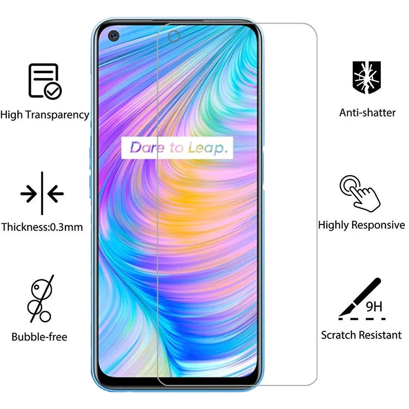 Защитное закаленное стекло для Realme q2 pro защитная пленка экрана Realmeq2 Realmi q 2 2q q2pro Reame