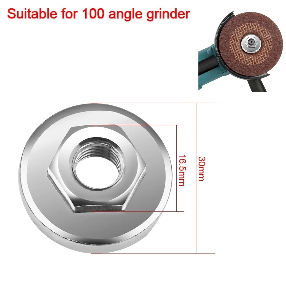 

Angle Grinder Nuts M10 Hex Nut Set Tools Replacement For Angle Grinder Chuck Locking Plate Quick Clamp Angle Grinder Accessories