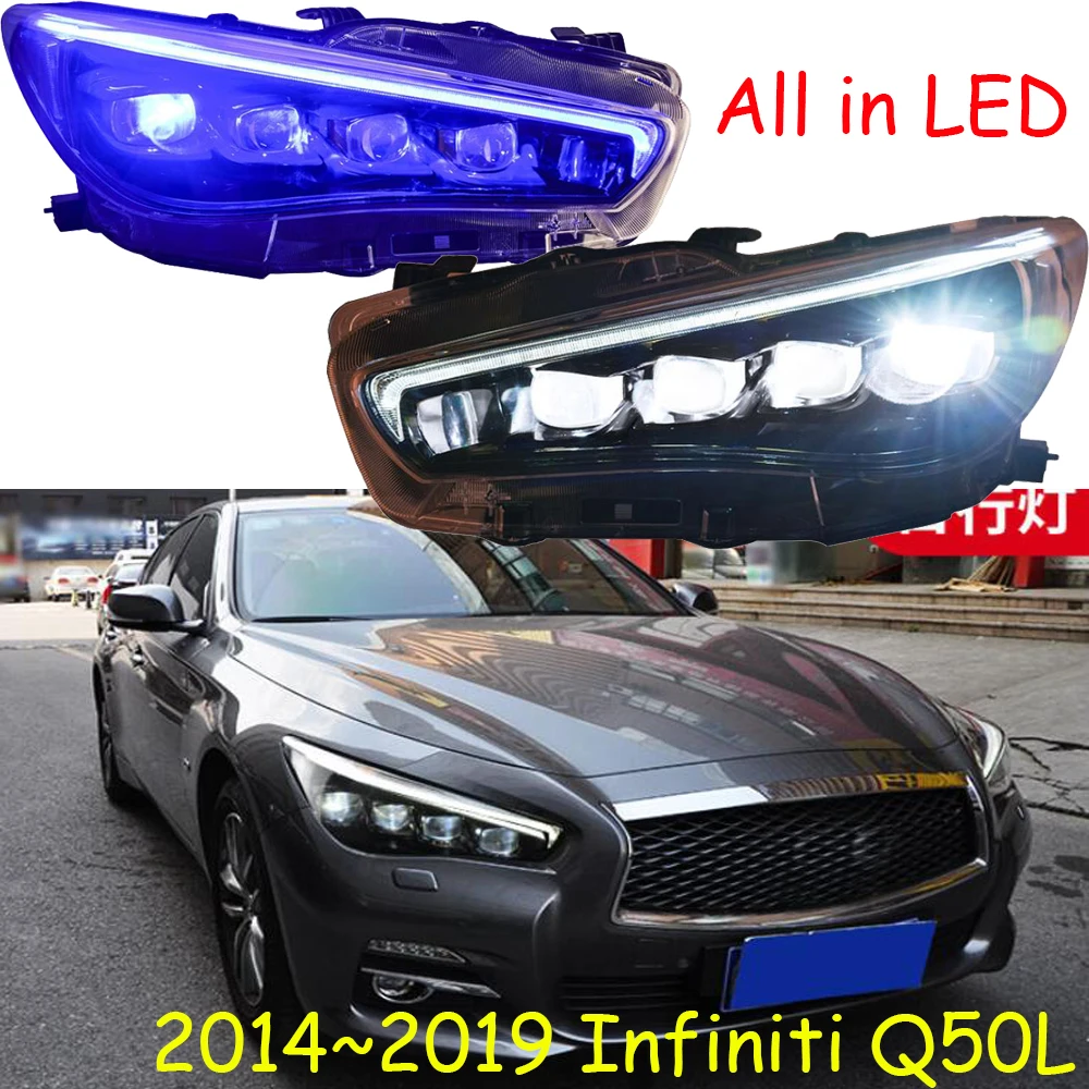 Видео 2 шт. 2014 ~ Y автомобильная лампа головного света для Inifiniti Q50L аксессуары