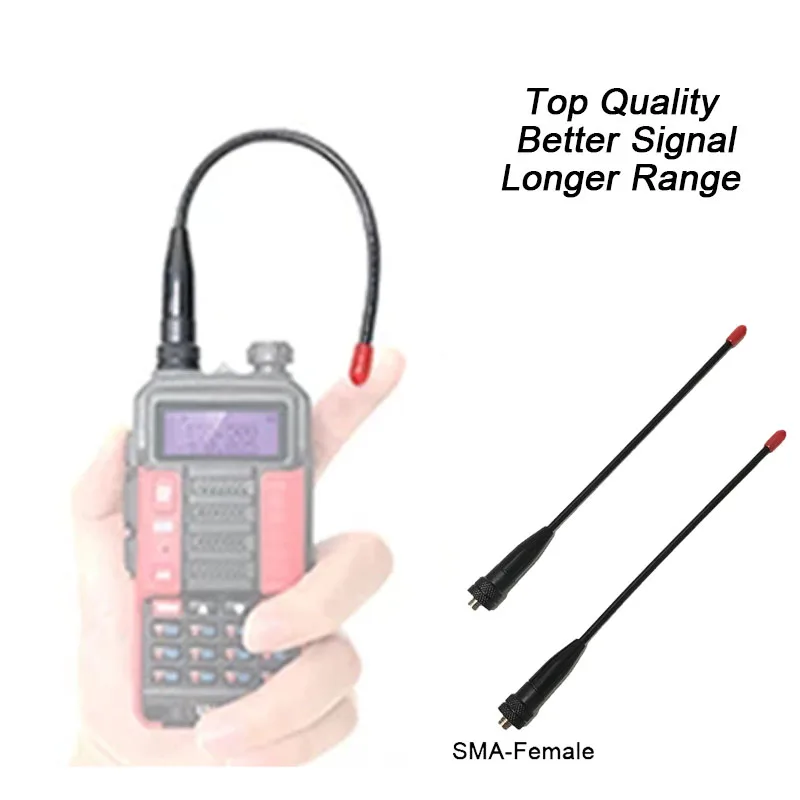 

Рация с антенной SMA, женская модель, двухдиапазонное радио VHF/UHF, трехдиапазонное радио для BAOFENG UV 5R, SMA-F BF-888S X3 PLUS S56 Max