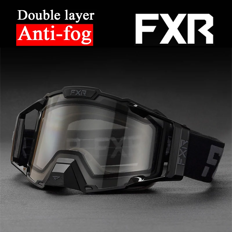 

FXR COMBAT MTB велосипедные лыжные очки для мотокросса, шлем, двухслойные противотуманные очки, FXR гоночные мотоциклетные очки