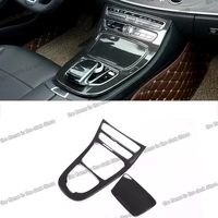 carbon fiber car center control panel interior accessories for mercedes benz e class w213 200 300 2016 2017 2018 2019 2020 2021