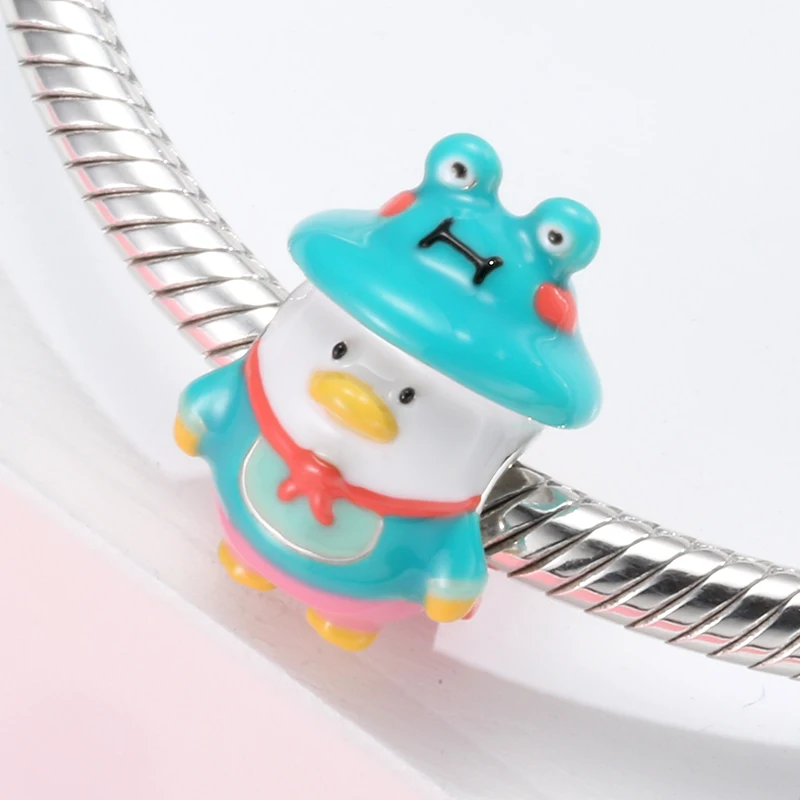 Кулон из серебра 2021 пробы с подвеской в виде кофейной чашки фламинго кактуса