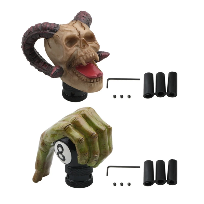 

Рукоятка переключения передач F1CF в форме черепа с адаптером, универсальная ручная передача