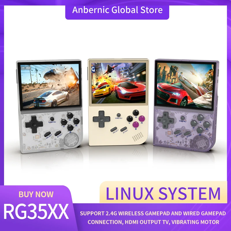 Anbernic New RG35XX 3.5-inch Dual card slots  High-fidelity speaker Game Console  Linux system Game Player