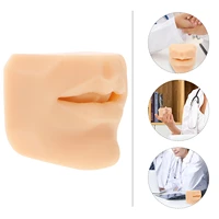 1pc silicone simulation mouth model perforation stitching practice exercise props lip nail mouth nail display model