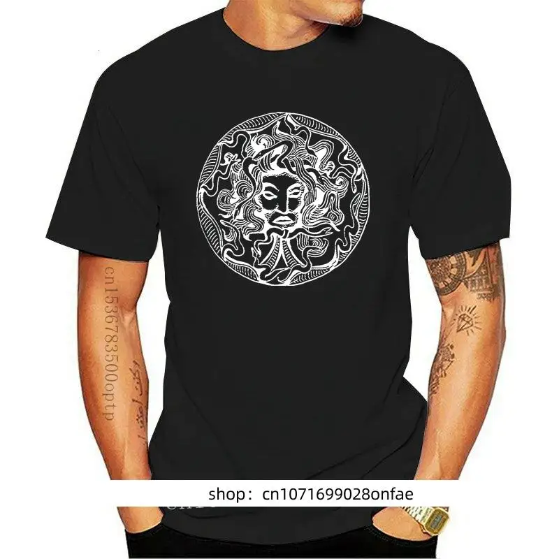 

2022 Fashion Men T Shirt MEDUSA GODDESS OF ANCIENT GREECE EMBOSSED T SHIRT