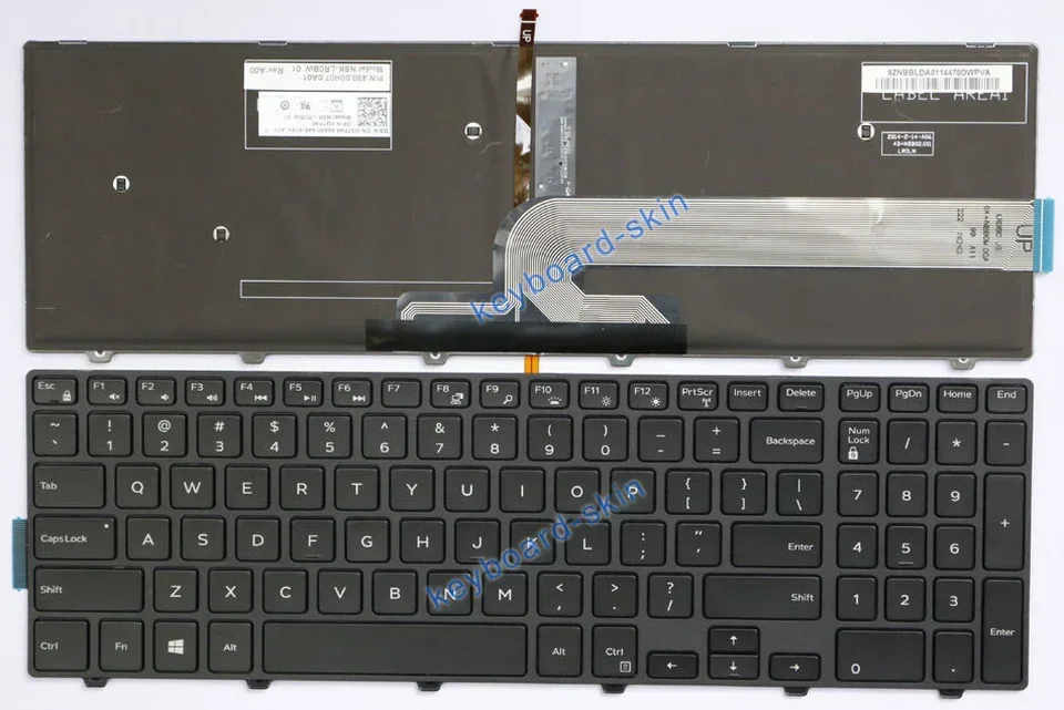 Клавиатура с подсветкой США для Dell Inspiron 7557 7559 5745 5748 5749 5755 5758 5759 5558 5559 5566 5576 5577 5645 Vostro 3558 3559 (art.: 3920cb2c87149) - 3920cb2c87149
