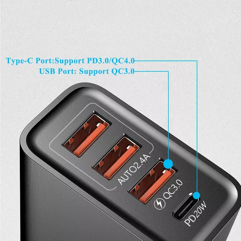 

New Fashion for iPhone Fast Wall Chargers usb c power adapter 20W USB Type C Charger Quick Charge 3.0 Mobile Phone Charger