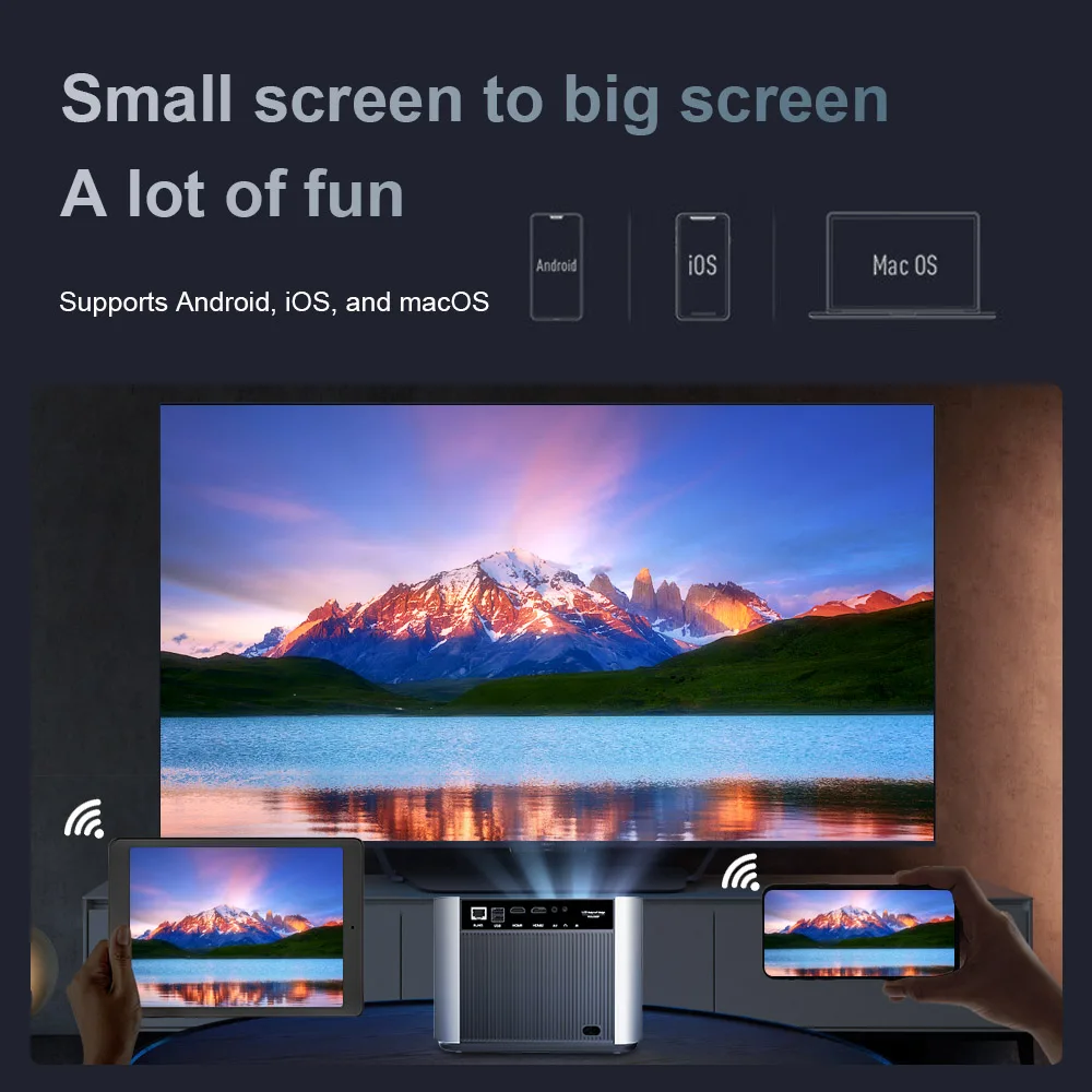 Wi-Fi-проектор ThundeaL TDA6W проектор Full HD 1920x1080P TDA6