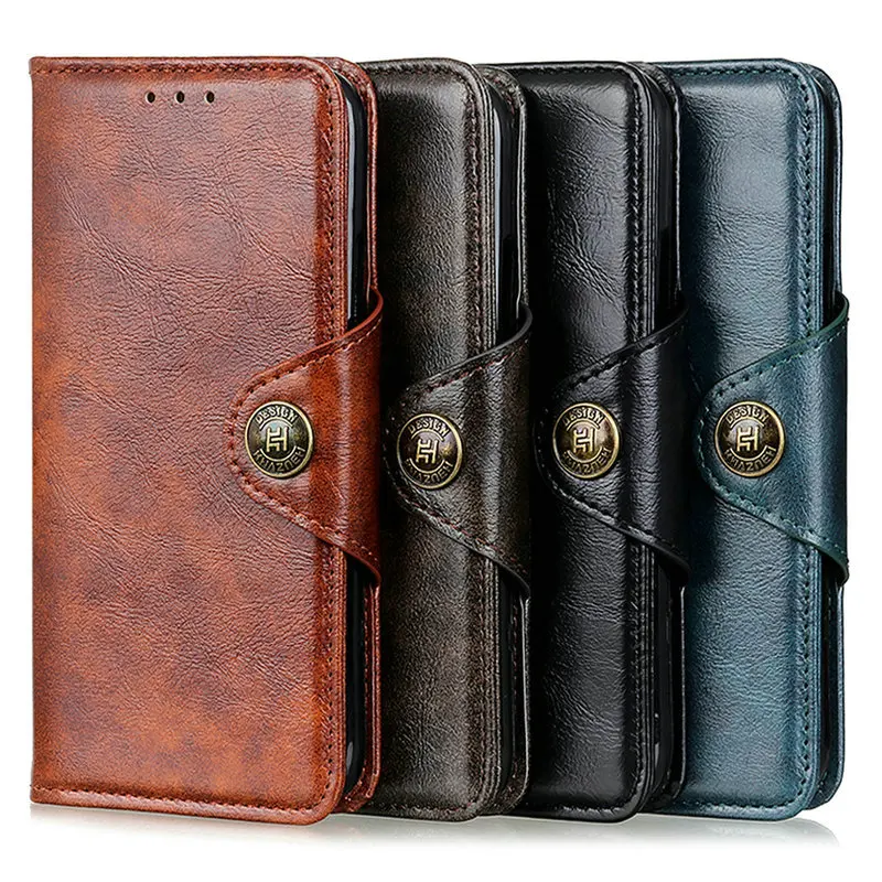 

2023 Redmi 12c 10c Note 11 Pro 9 8t 10t Flip Case Retro Leather Classic Wallet for Xiaomi Redmi Note 10 S 9T 8 T 9a 11s 11a 9c N
