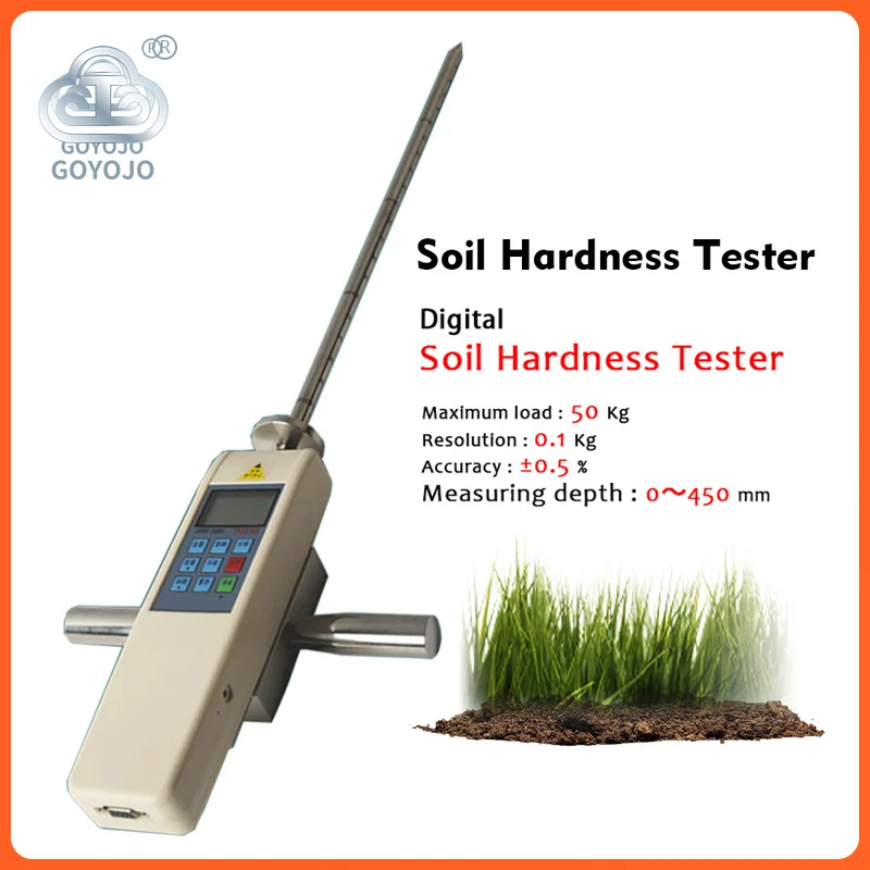 

Digital Soil Hardness Tester Soil Compaction Instrument AYD-2 Deep Insertion 0~450mm with Gravity Acceleration Setting Function