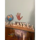 Деревянный алфавит с белыми буквами, 8 см