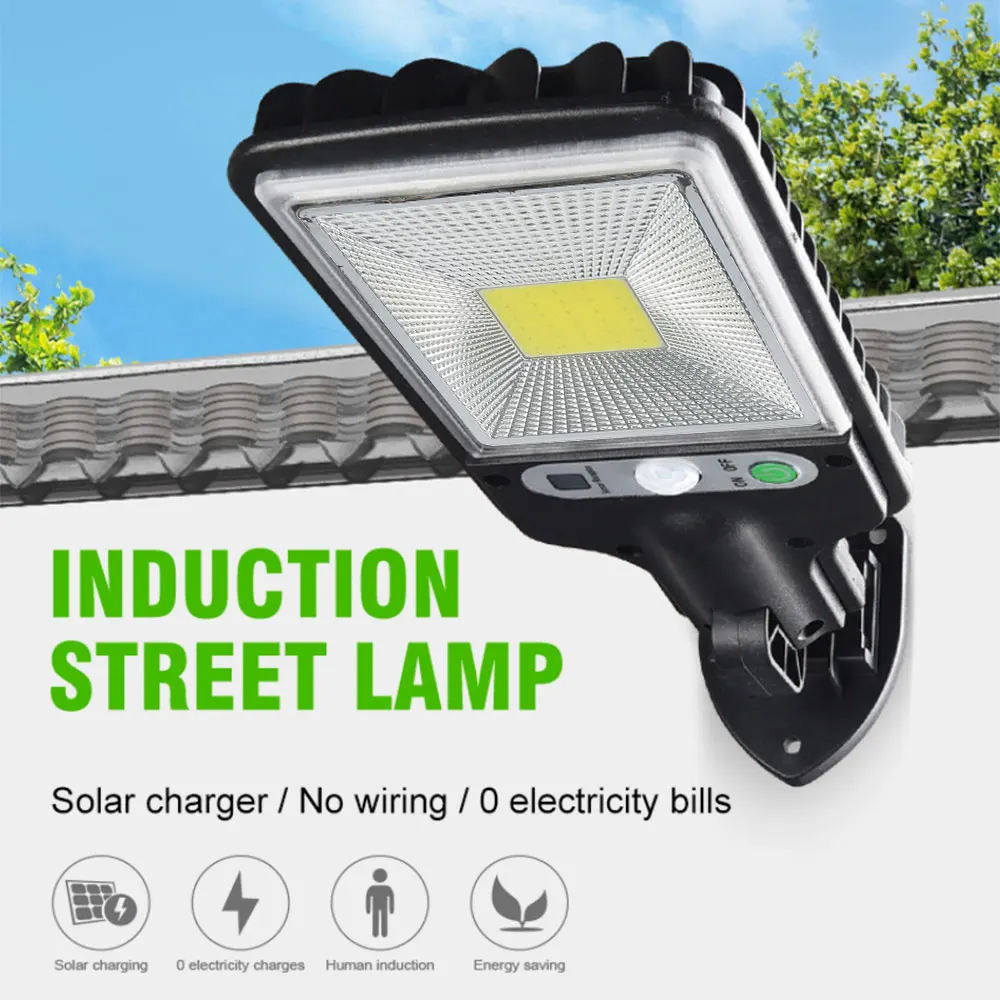 

New360° Solar Powered Street Light with PIR Motion Sensor 5.5V 2.5W Solar Wall Lamp Decorative Security Street Light for Garden