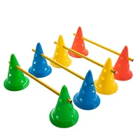 2022jmt 4pcs triangle vertebral ladder cone vertebral disc traffic barricade column markers football training childrens toys