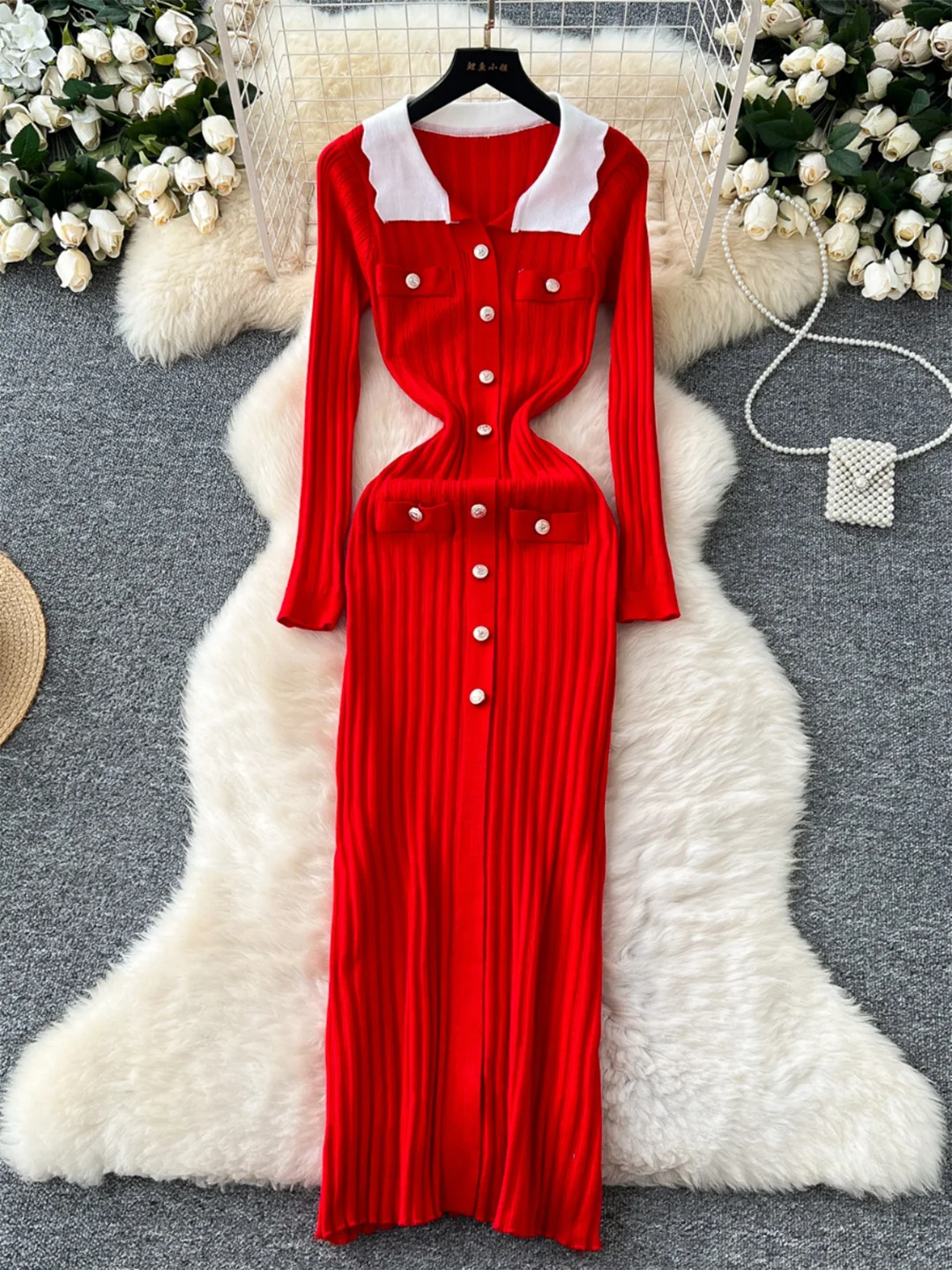 Зимняя одежда Chrysler для женщин повседневный свитер с длинными рукавами вязаное