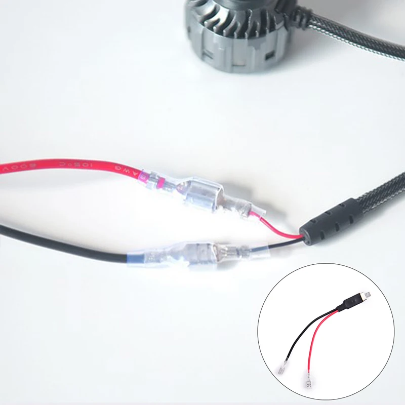 

2X LED H1 Replacement Single Converter Wiring Connector Cable Conversion Lines