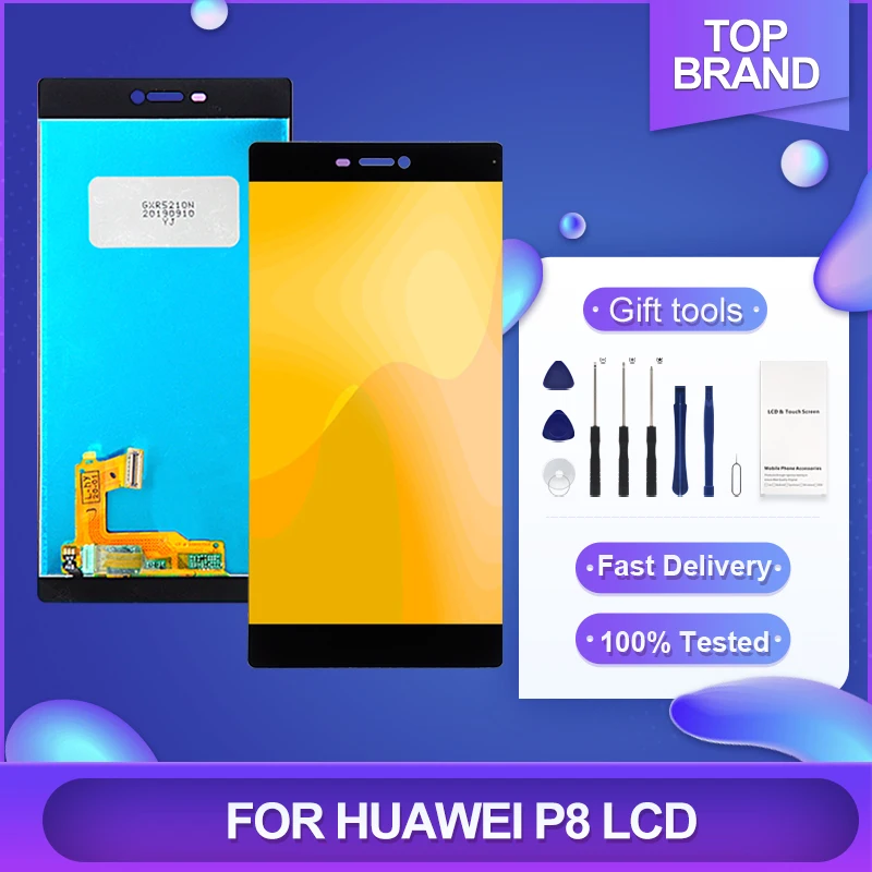 

1 шт., сенсорный ЖК-экран 5,2 дюйма для Huawei P8