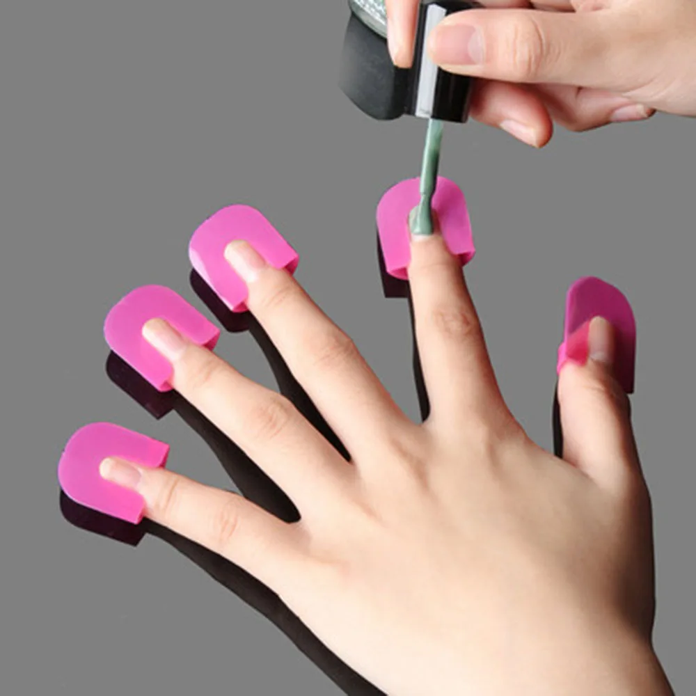 26pcs/set 10 Sizes G Curve Shape Nail Protector Spill-Proof French Stickers Manicure Varnish Shield Finger Cover Art Tools | Красота и
