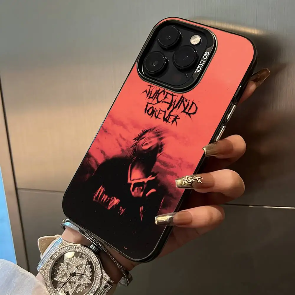 Фото Чехол для телефона Rapper -999 J-Juice W-WRLD для iPhone 17, 16, 11, 12, 13, 14, 15, 16 Pro Max Plus, цветной, серебристый, с защитным бампером №2