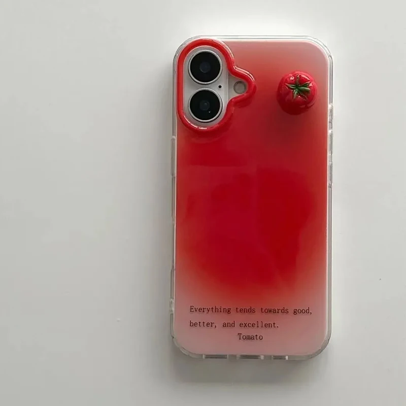 Фото Чехол для телефона Ins Red Retro Tomato для Samsung Galaxy A37 A57 A17 A07 A56 A36 A26 A73 A55 A54 A53 A52 A34 A33 A23 A14 A13 4G 5G №3