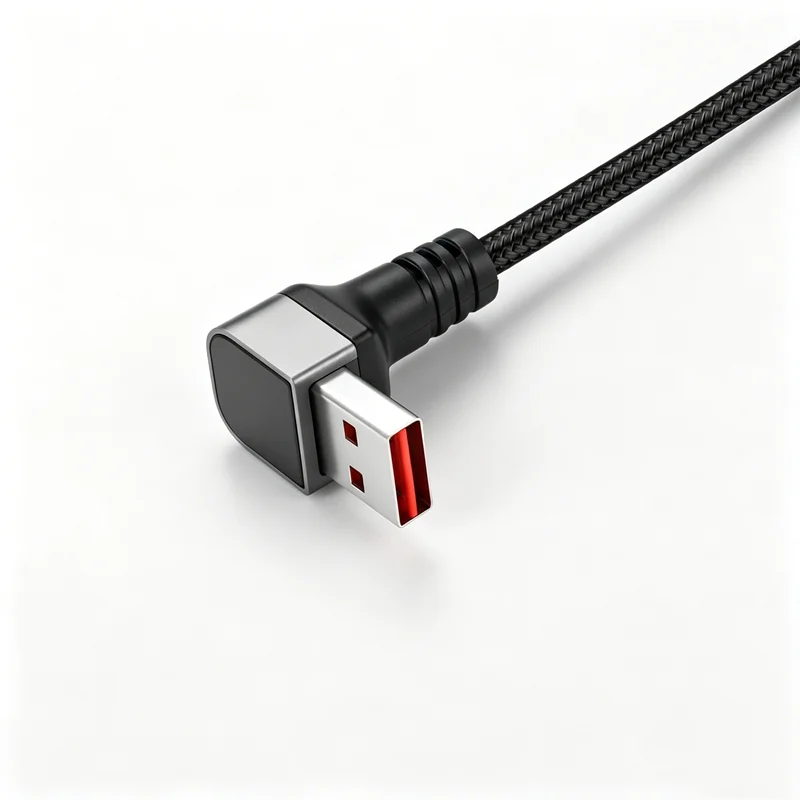 Фото Кабель USB A - Type C с угловым разъемом 90 градусов, 100 Вт, 4А, быстрая зарядка, 0.25м/0.5м/1м/2м, PD, для iPhone, Samsung, Xiaomi, Macbook №5