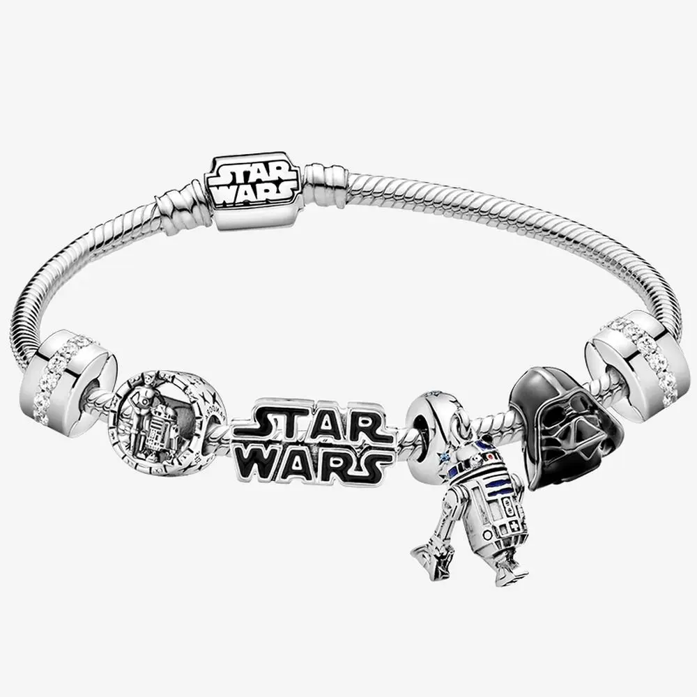 Женский браслет из серебра 2022 пробы с подвеской планета |