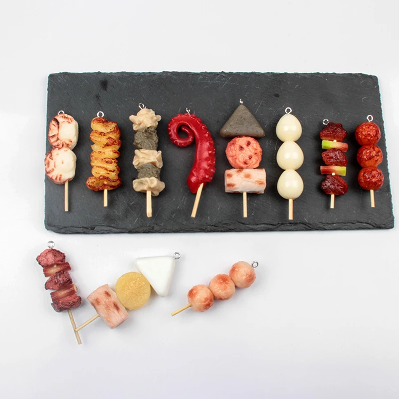 Брелок для ключей персонализированный брелок в виде барбекю еды острых