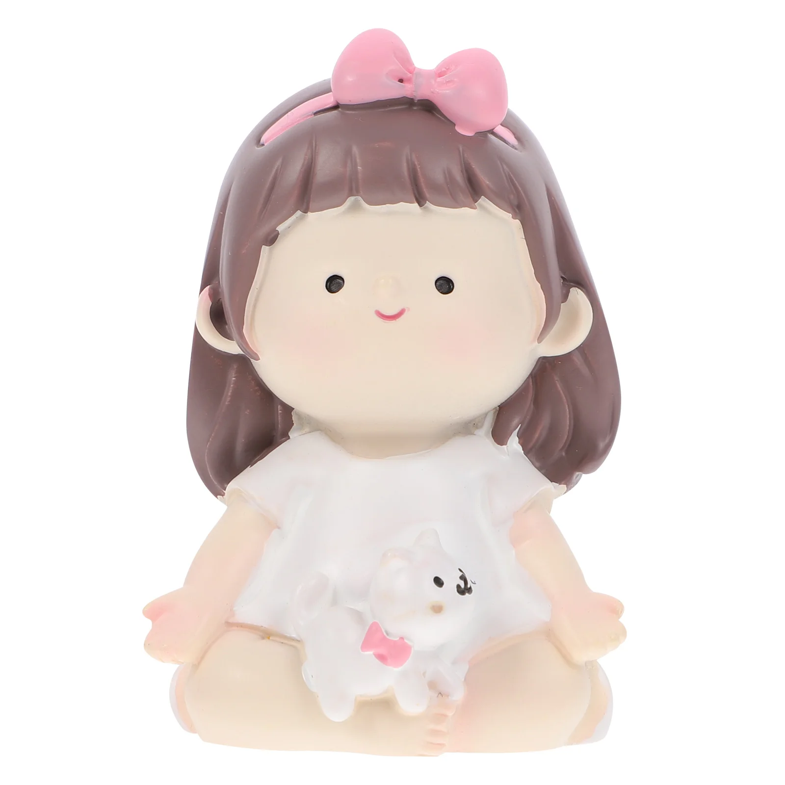 

Cartoon Little Girl Doll Figurine Mini Adorable Desk Decoration Desktop Ornament