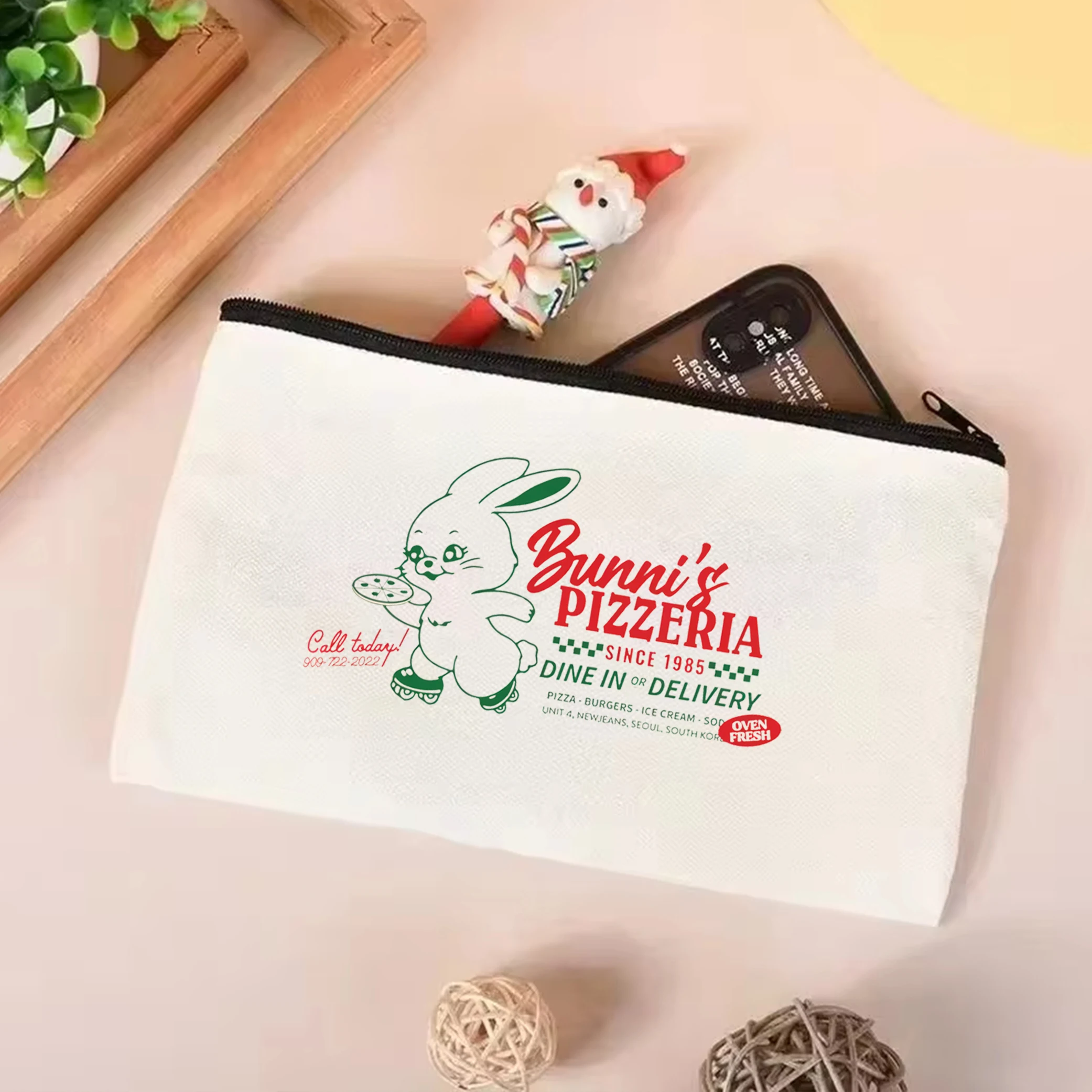 Сумка На Плечо С Принтом Кролика В Стиле Newjeans Корейская Холщовая Y2k