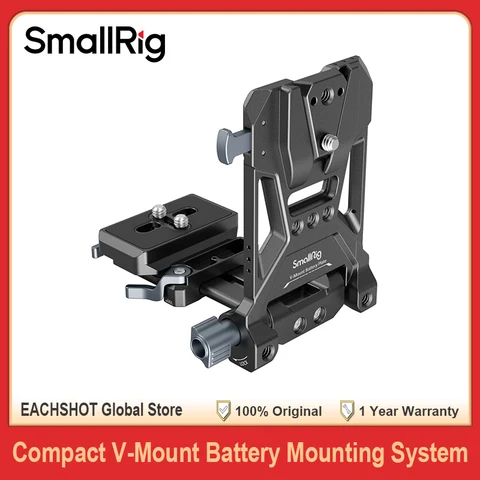 Компактная монтажная пластина SmallRig с V-образным креплением для аккумулятора и быстросъемной пластиной для Arca для беззеркальной камеры DSLR