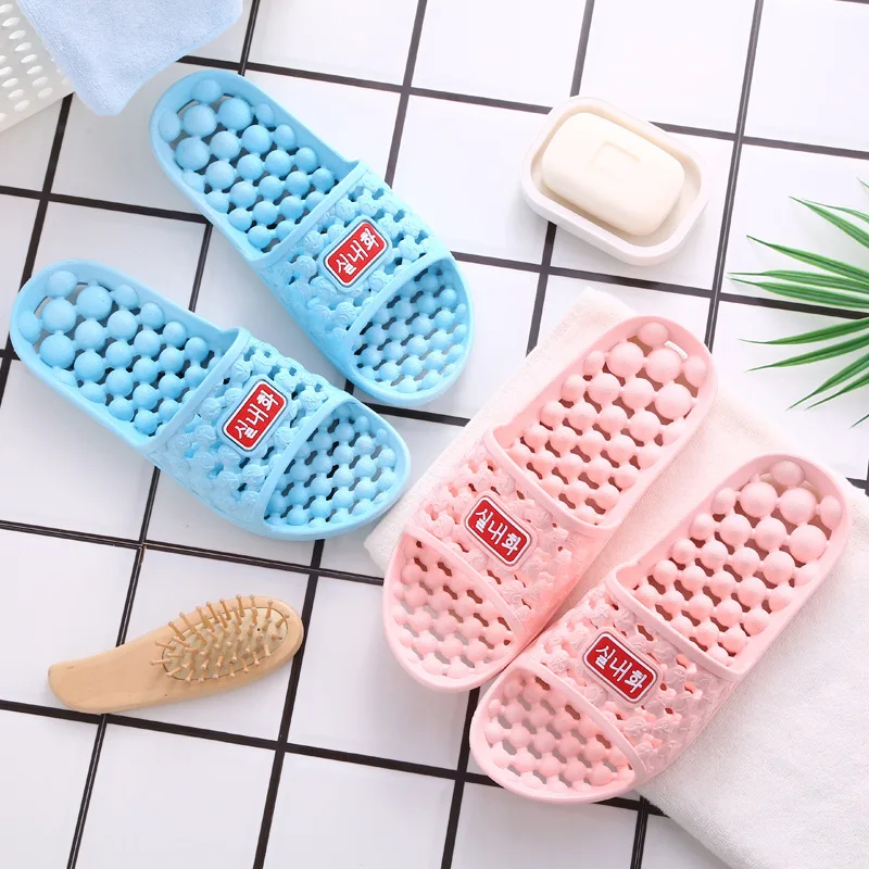 Couple Bathroom Anti-skid Special Slippers 2022 Summer Indoor Bath Leaking Quick-drying Women's Slippers
