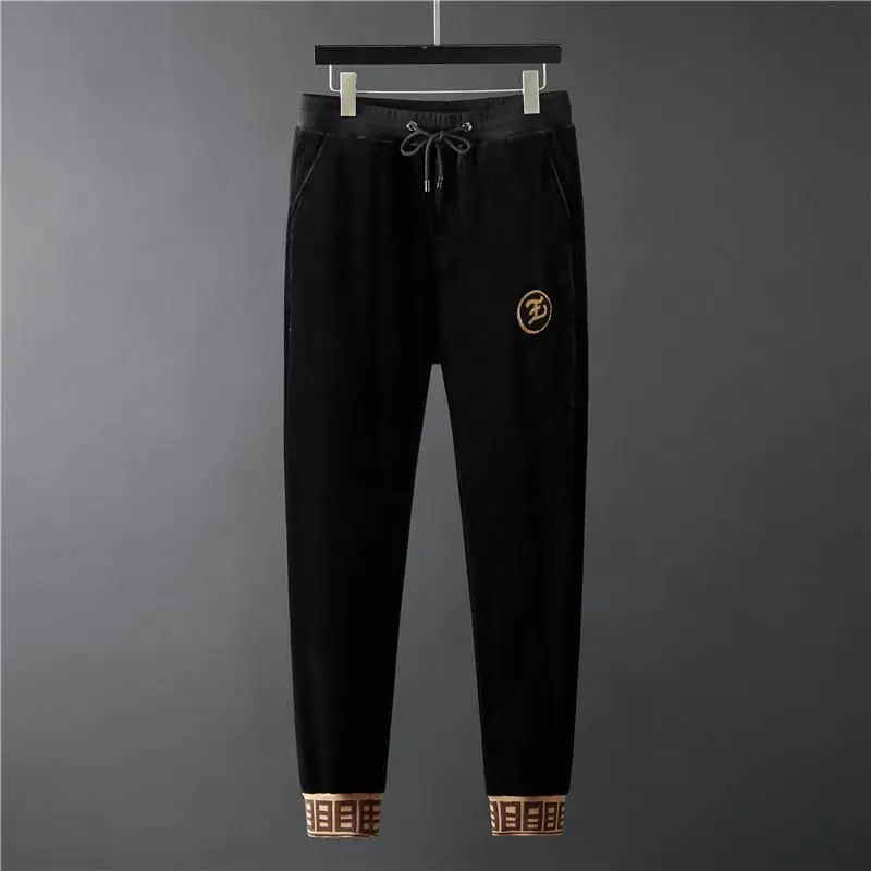 Модный мужской костюм золотого цвета новинка 2023 осенне-зимние плюшевые