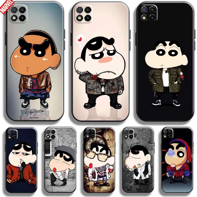 

Cartoon Crayon Shin-chan For Xiaomi Redmi 9C 6.53 Inch Phone Case Soft Back Funda Liquid Silicon Coque Silicone Cover Carcasa