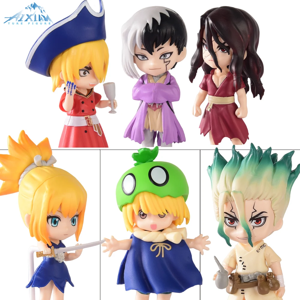 

Фигурка аниме Dr.STONE, ПВХ экшн-фигурки Эмбер Исигами сенкуу асагири Gen Suika Nanami Ryusui Shishio Tsukasa, 10 см