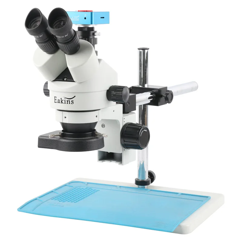 

Мультифокальный стерео тринокулярный микроскоп, 3,5x-90X, 55MP, 4K, 2K, HDMI, USB, видео, набор промышленных микроскопов для пайки печатных плат