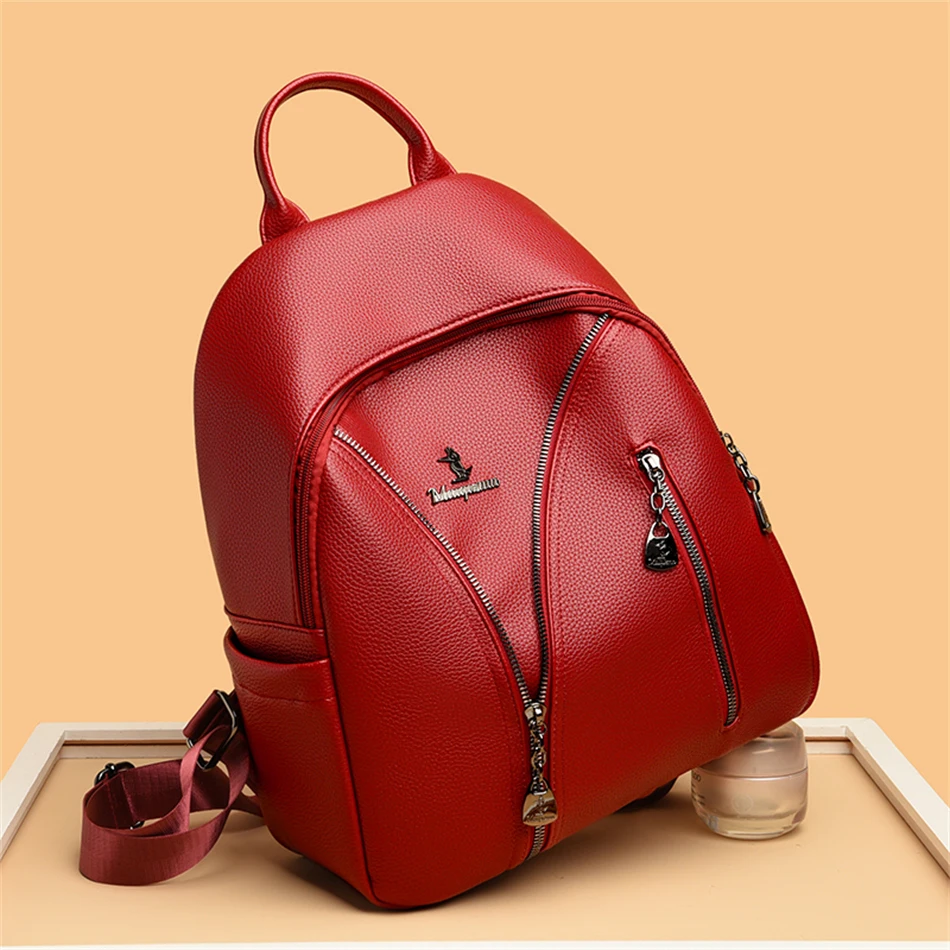 

Дизайнерский брендовый женский рюкзак, роскошные модные школьные сумки для девочек 2022, трендовые дорожные сумки через плечо из искусственн...