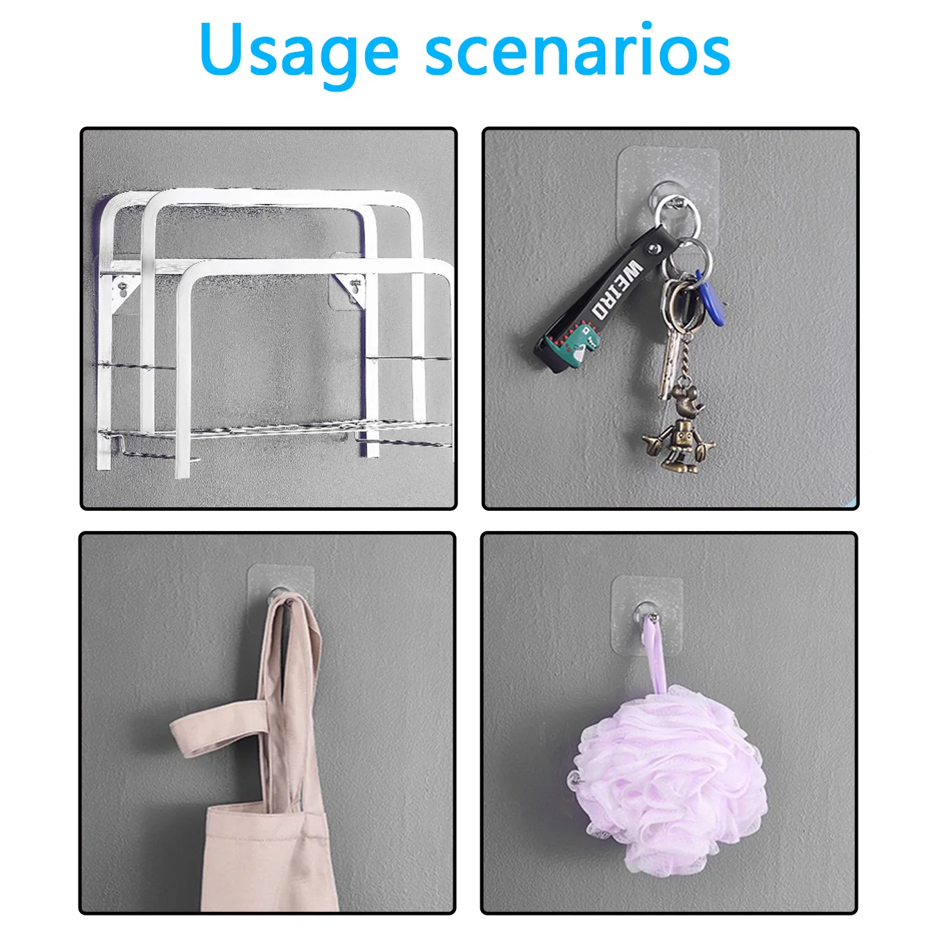 Высокопрочные настенные крючки 10 шт. простая установка идеально подходят для