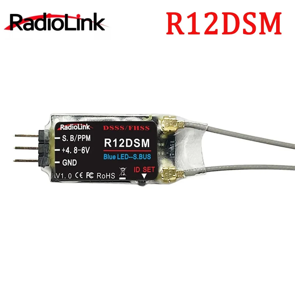

Radiolink R12DSM 2,4G 12CH DSSS приемник FHSS для AT9 AT9S AT10 AT10II передатчик