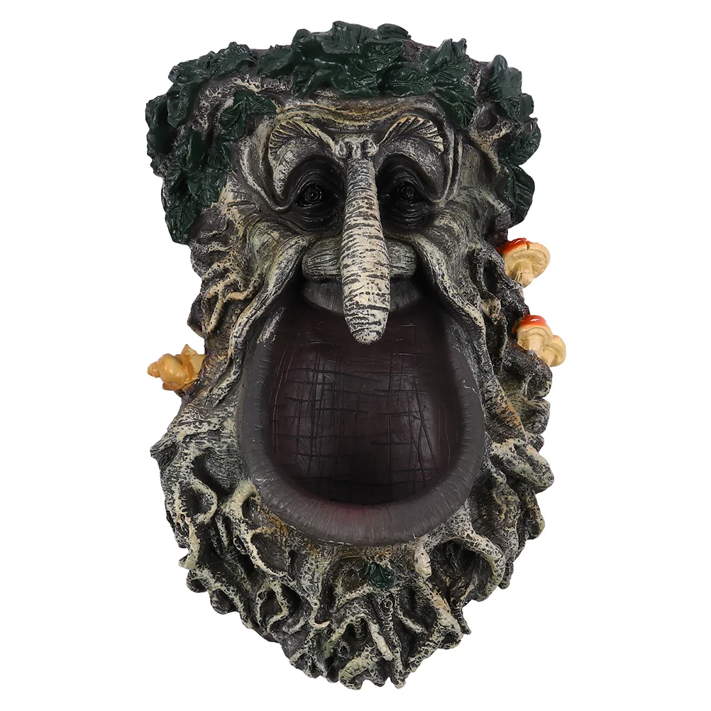 

Garden Bird Feeder Tree Birdfeeder Decoration Sculpture Face Hugger Whimsical Hanging Wild Yardstatues Wizard Feeding Station