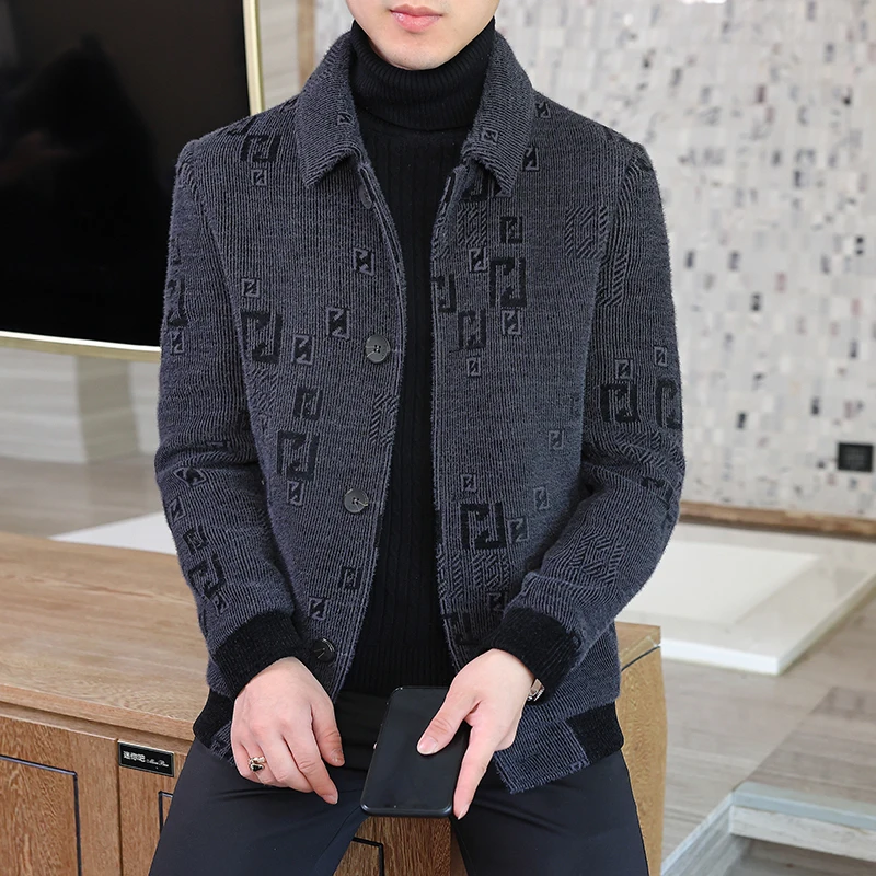 

2022 зимние шерстяные куртки с надписями, мужские повседневные деловые короткие тренчи, уличная одежда, пальто, светская ветровка, мужская од...