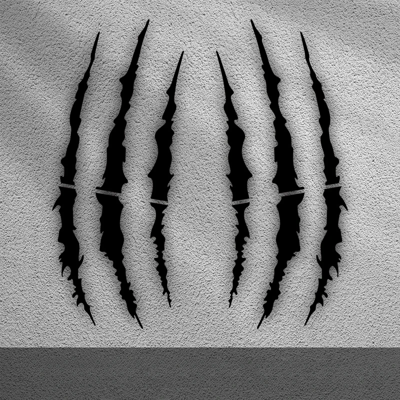 Коготь монстра, царапанные наклейки на мотоциклетный шлем, полосатый логотип, водонепроницаемые виниловые мото наклейки для Kawasaki YAMAHA Ktm Benelli Honda