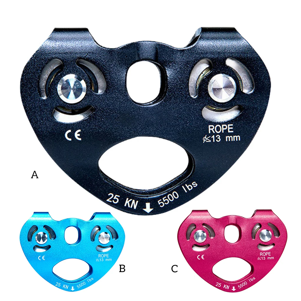 

Zip Line Trolley Double Pulleys Climbing Pulley for Outdoor Use Blue