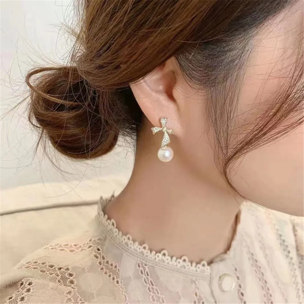 

Женские серьги из серебра 925 пробы, с жемчугом
